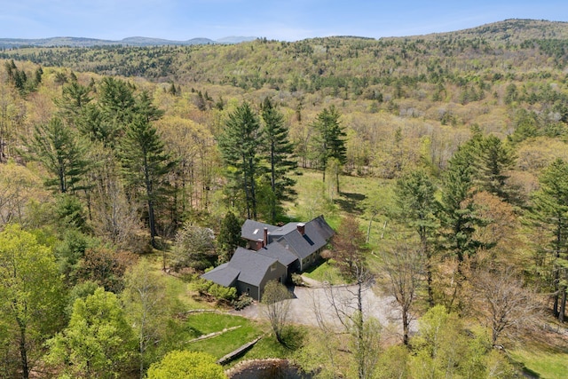 248 Morse Rd, Norway, ME 04268 - view of subject property with a heavily wooded area and a mountainous background