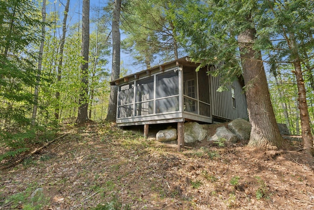 248 Morse Rd, Norway, ME 04268 - rear view of property with a sunroom
