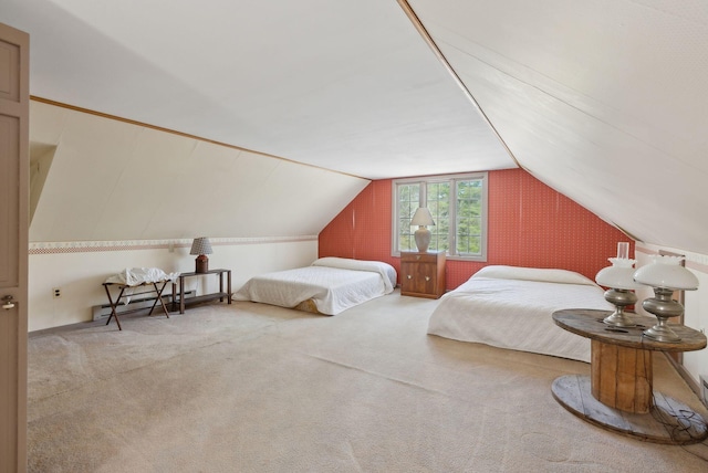 248 Morse Rd, Norway, ME 04268 - carpeted bedroom with lofted ceiling