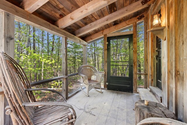 248 Morse Rd, Norway, ME 04268 - view of unfurnished sunroom