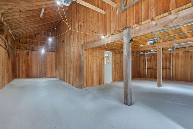 45AND57 Southgate Rd, Kennebunk, ME 04043 - basement featuring wooden walls