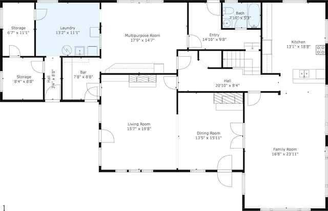 14 Oak St, Kennebunk, ME 04043 - floor plan / room layout