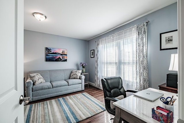 6 D St, Bridgton, ME 04009 - office space with wood finished floors and baseboards