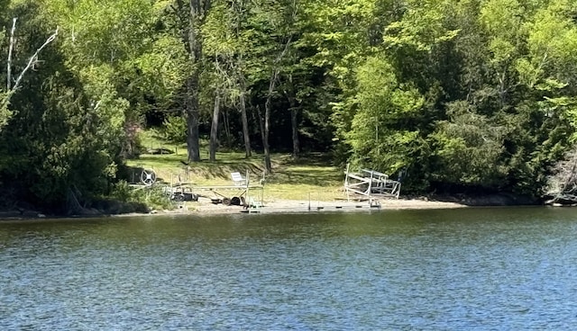 11 Cherry Dr, Embden, ME 04958 - water view featuring a dock