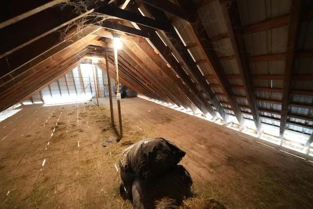 899 Golden Ridge Rd, Sherman, ME 04476 - view of unfinished attic