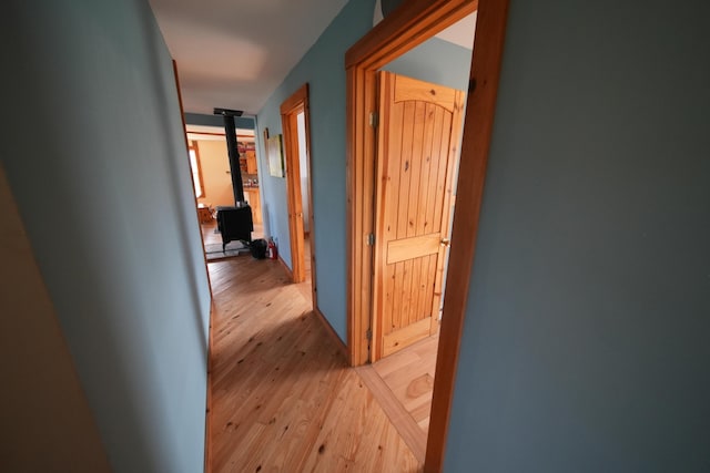 899 Golden Ridge Rd, Sherman, ME 04476 - corridor with light wood-style floors
