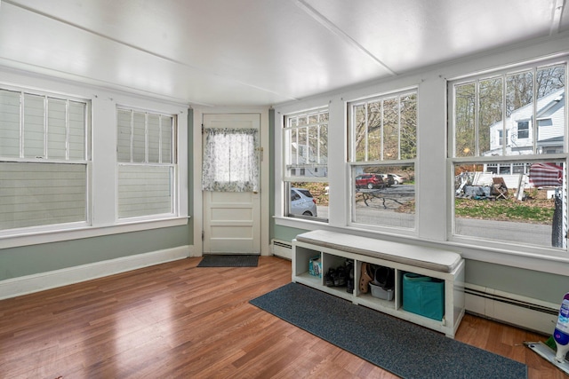 31 King St, Waterville, ME 04901 - unfurnished sunroom with baseboard heating