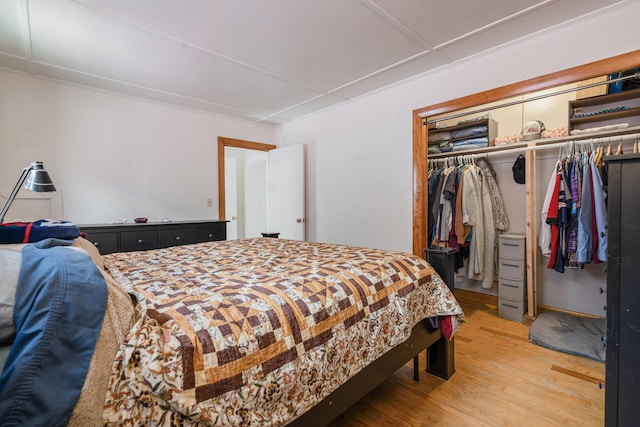 31 King St, Waterville, ME 04901 - bedroom featuring light wood-type flooring and a closet
