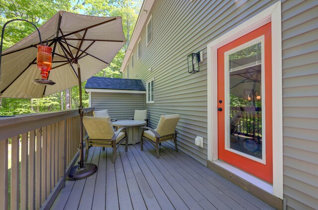 26 John Adams Ct, Naples, ME 04055 - view of deck