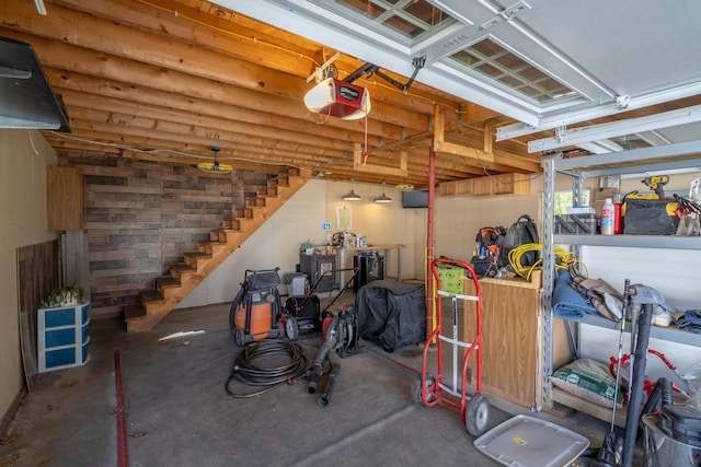 46 Silver Rdg, Veazie, ME 04401 - garage featuring a garage door opener