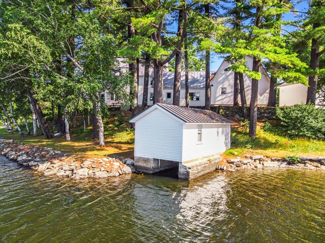 112 Buker Rd, Litchfield, ME 04350 - dock featuring a water view