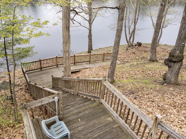 16 Gin Mill Ln, Windham, ME 04062 - wooden deck with a water view