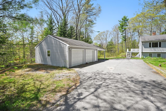 15 Northwood Ct, Wiscasset, ME 04578 - view of detached garage