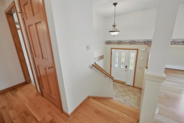 15 Northwood Ct, Wiscasset, ME 04578 - foyer featuring light wood-style floors and baseboards