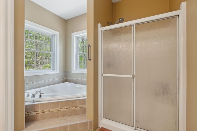 76 Asbury Ln, Acton, ME 04001 - full bath with a stall shower and a garden tub