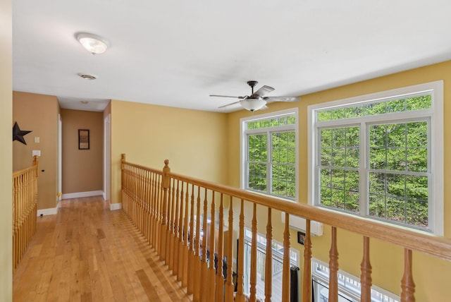76 Asbury Ln, Acton, ME 04001 - hall with light wood-style floors and baseboards