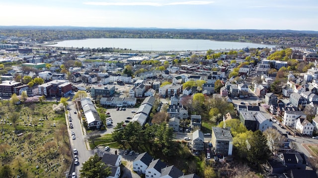 57 Mountfort St, Portland, ME 04101 - aerial view of property's location with a large body of water