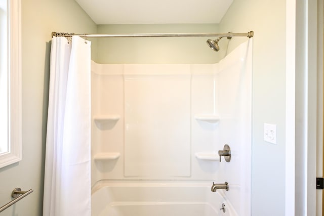 57 Mountfort St, Portland, ME 04101 - full bathroom with shower / bathtub combination with curtain