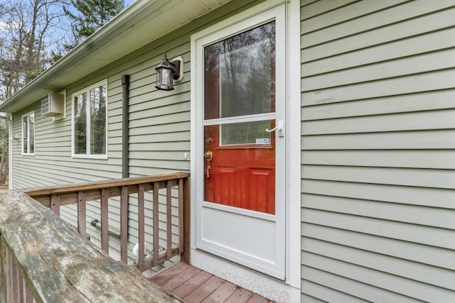 35 Burnt Mill Rd Unit B, Wells, ME 04090 - property entrance with a wooden deck