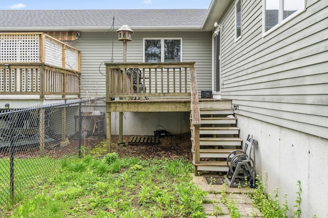 35 Burnt Mill Rd Unit B, Wells, ME 04090 - back of house with a deck and a shingled roof