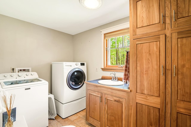 43 Creek Xing, Eliot, ME 03903 - washroom featuring washer and dryer and cabinet space