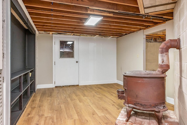 456 Ferry Rd, Saco, ME 04072 - finished basement with light wood-style floors