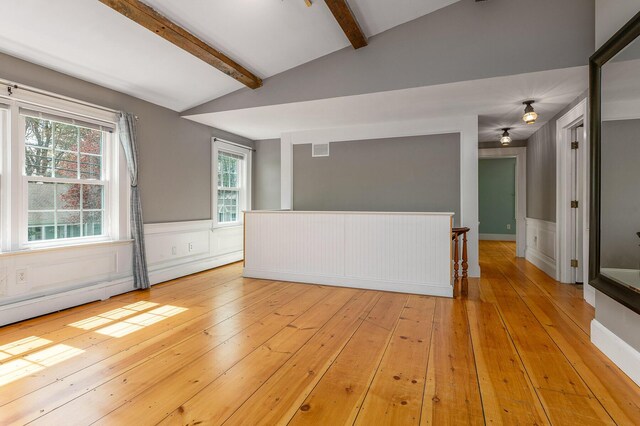 456 Ferry Rd, Saco, ME 04072 - unfurnished room with wainscoting and light wood-type flooring