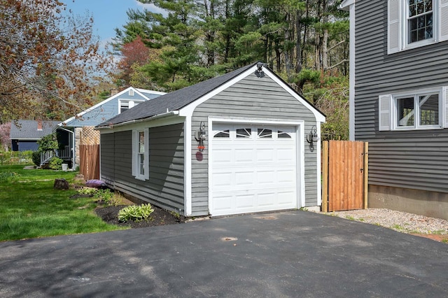 456 Ferry Rd, Saco, ME 04072 - detached garage with fence