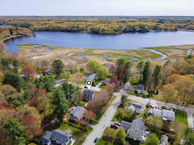456 Ferry Rd, Saco, ME 04072 - aerial overview of property's location featuring a large body of water and a forest