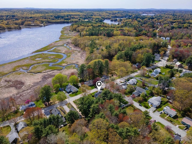 456 Ferry Rd, Saco, ME 04072 - aerial view of property's location featuring a large body of water and a forest