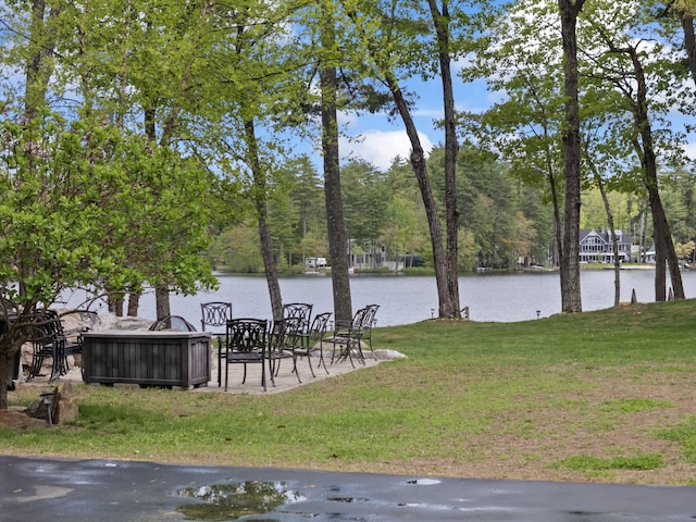 7 Passby Point Rd, Windham, ME 04062 - view of grassy yard with a water view