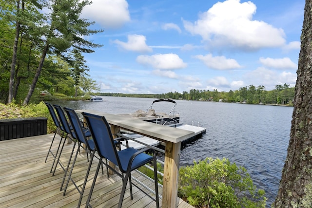 7 Passby Point Rd, Windham, ME 04062 - dock area with a water view