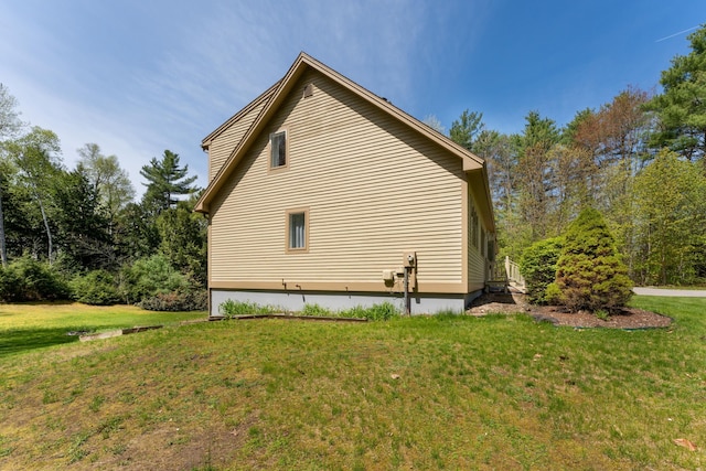 738 Litchfield Rd, Bowdoin, ME 04287 - view of home's exterior featuring a yard