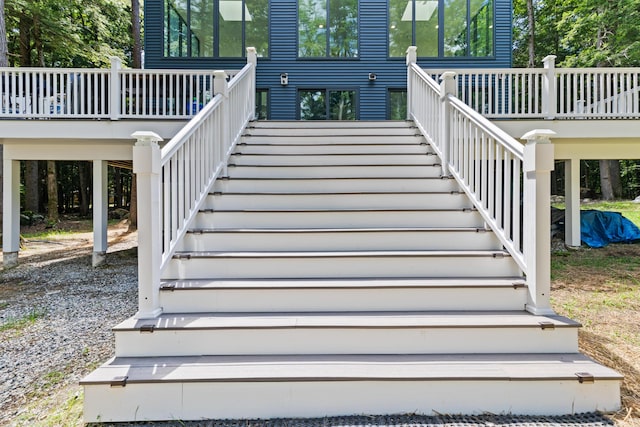 5 Zakelo Island Rd, Harrison, ME 04040 - view of stairway