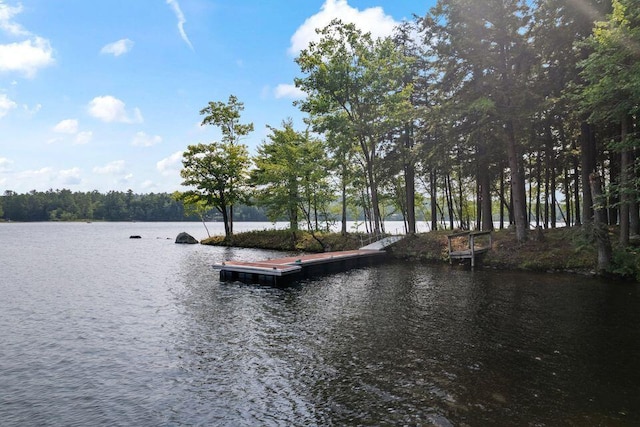 5 Zakelo Island Rd, Harrison, ME 04040 - water view with a floating dock
