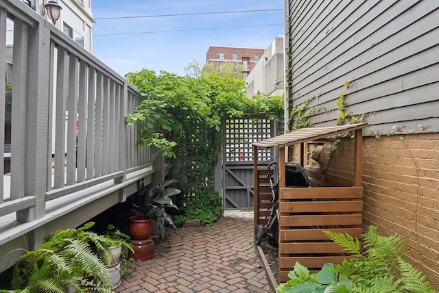 377 Cumberland Ave, Portland, ME 04101 - view of patio with a gate