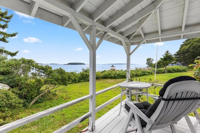 13 Bustins Is, Freeport, ME 04032 - sunroom / solarium with a water view