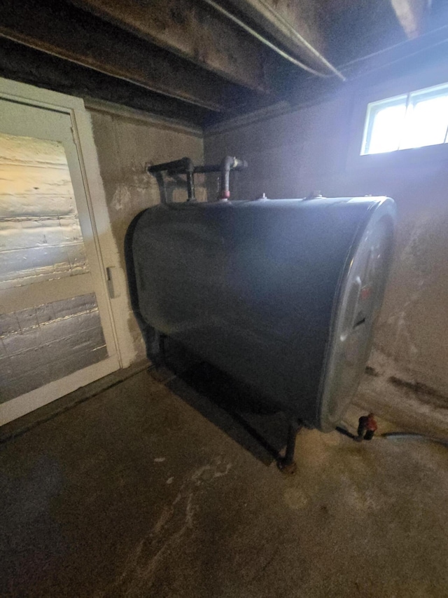 22 Summer St, Lubec, ME 04652 - basement view of oil tank