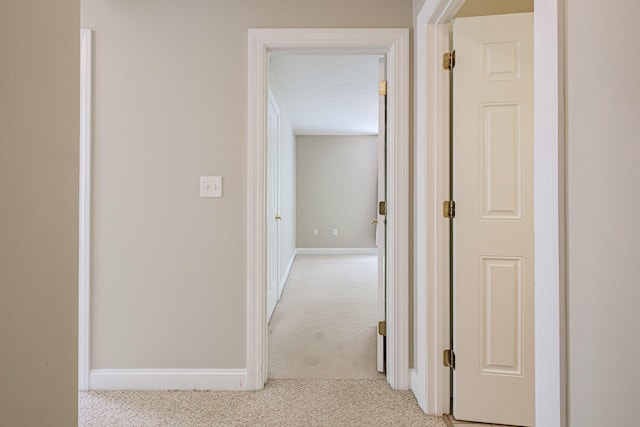 9 Eisenhower Ct, Naples, ME 04055 - corridor featuring light colored carpet and baseboards