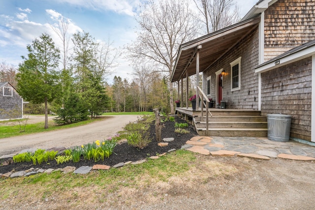 603 S Freedom Rd, Albion, ME 04910 - view of side of property featuring covered porch