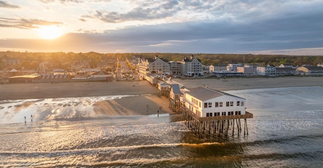 215 E Grand Ave Unit 210, Old Orchard Beach, ME 04064 - aerial view at dusk of a water view