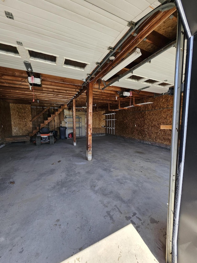 1377 Pushaw Rd, Glenburn, ME 04401 - garage with a garage door opener