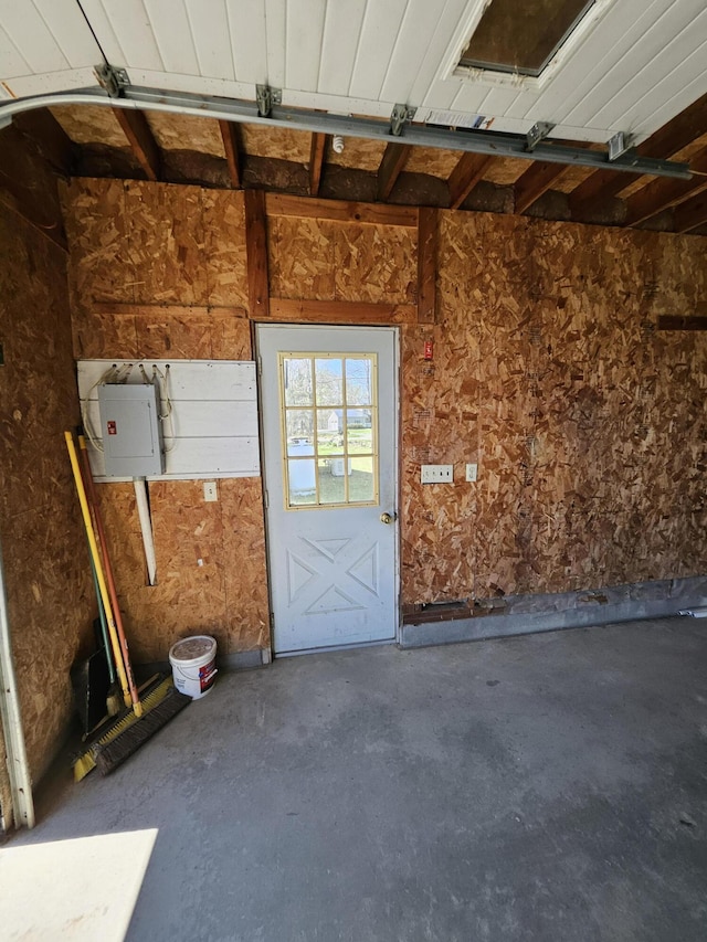 1377 Pushaw Rd, Glenburn, ME 04401 - garage featuring electric panel