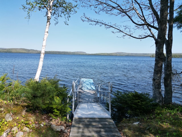 11 Beethoven Ln, Enfield, ME 04493 - dock area featuring a water view