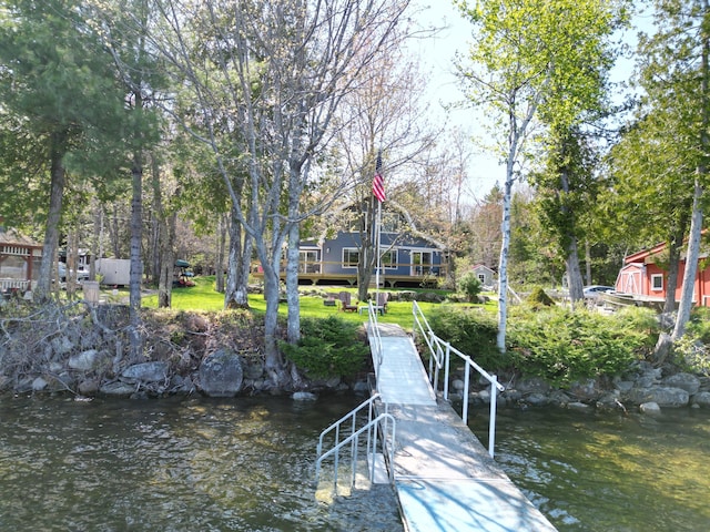 11 Beethoven Ln, Enfield, ME 04493 - dock featuring a water view