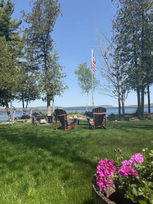 11 Beethoven Ln, Enfield, ME 04493 - view of home's community with a yard and a water view