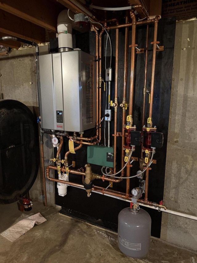 11 Beethoven Ln, Enfield, ME 04493 - utilities with tankless water heater and oil tank