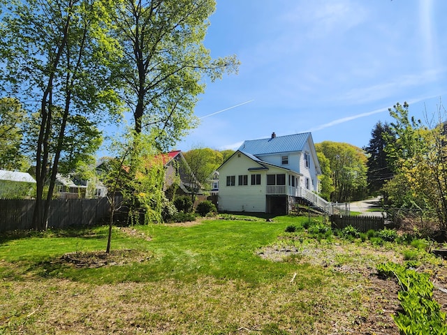 77 Cottage St, Bangor, ME 04401 - view of yard featuring stairway