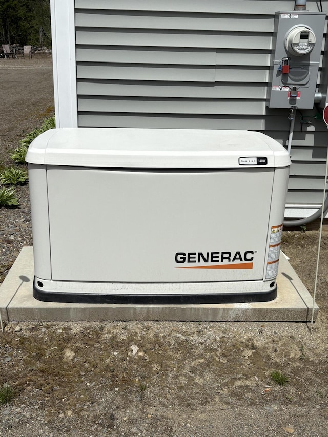38 Deer Ridge Ln, Windsor, ME 04363 - exterior view of a power unit and electric meter