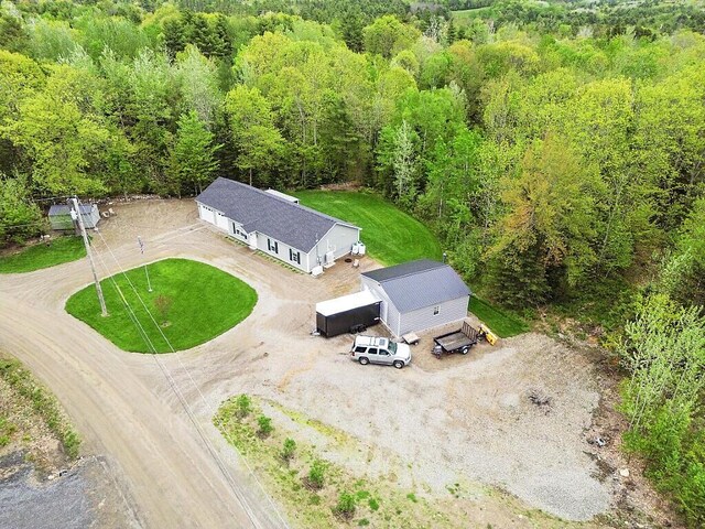 38 Deer Ridge Ln, Windsor, ME 04363 - view of subject property with a heavily wooded area